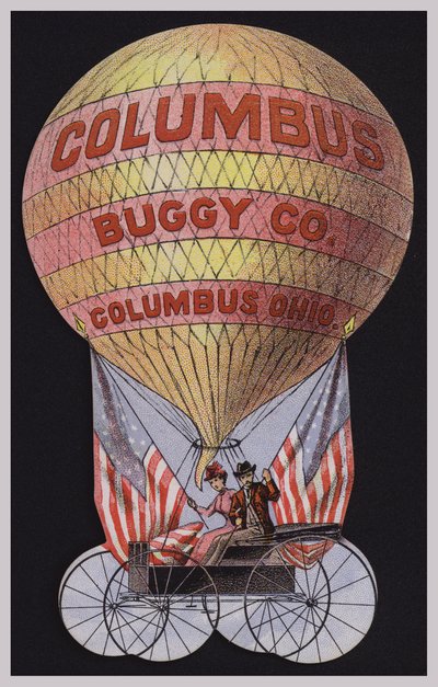 American Trade Card Advertising the Columbus Buggy Company, Columbus, Ohio by American School